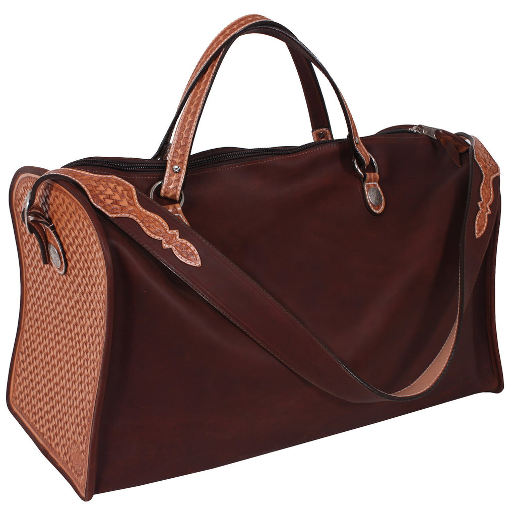 Duf13 - Tooled Leather Duffle Bag Accessories