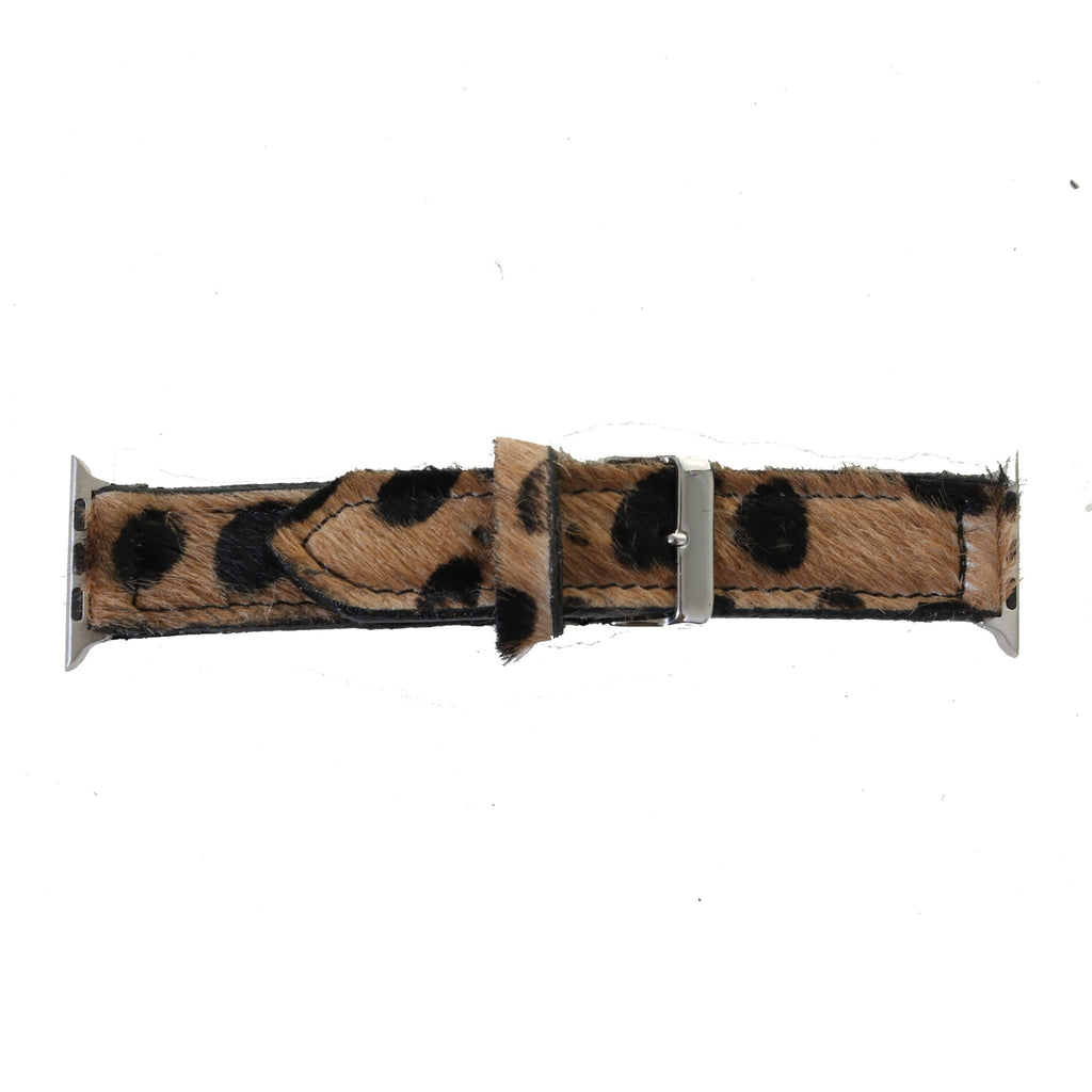 AWB12 - Spotted Cheetah Hair Apple Watch Band - Double J Saddlery