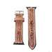 AWB17 - Natural Feather Tooled Apple Watch Band - Double J Saddlery