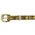 B1068A - Canary Hornback Gator Print Leather Belt - Double J Saddlery