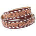 B1093C - Natural Floral Tooled Belt - Double J Saddlery