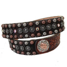 B1132 - Cowhide Studded Belt - Double J Saddlery