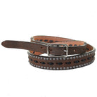 B1151A - Bomber Leather Buck Stitched Belt - Double J Saddlery