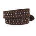 B1157 - Brown Rough Out Buckstitched & Dotted Belt - Double J Saddlery