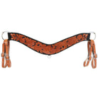 BC00 - Floral Tooled Breast Collar - Double J Saddlery