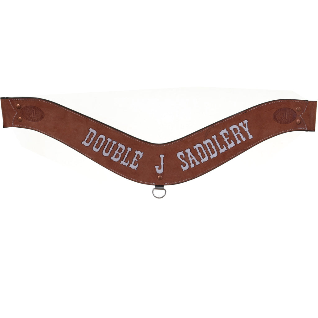 BC1087 - Natural Roughout Breast Collar - Double J Saddlery