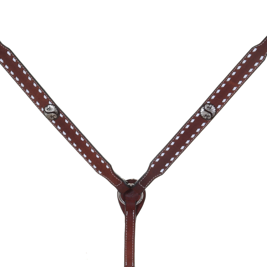 BC1096 - Brown Roughout Breast Collar - Double J Saddlery