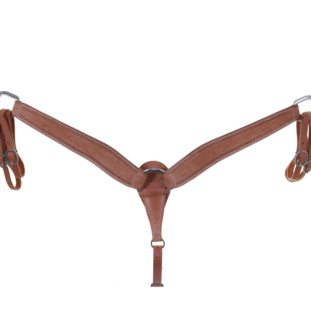 BC1098 - Natural Roughout Breast Collar - Double J Saddlery
