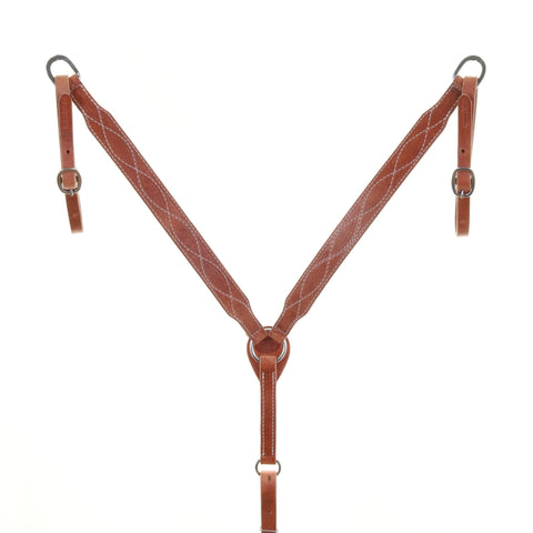 BC1124 - Harness Leather Breast Collar - Double J Saddlery