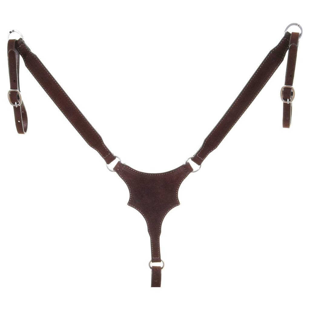 BC1130 - Brown Roughout Breast Collar - Double J Saddlery