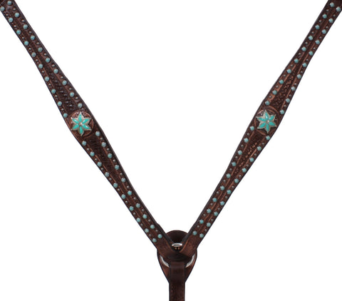 BC421 - Brown Vintage Breast Collar - Double J Saddlery