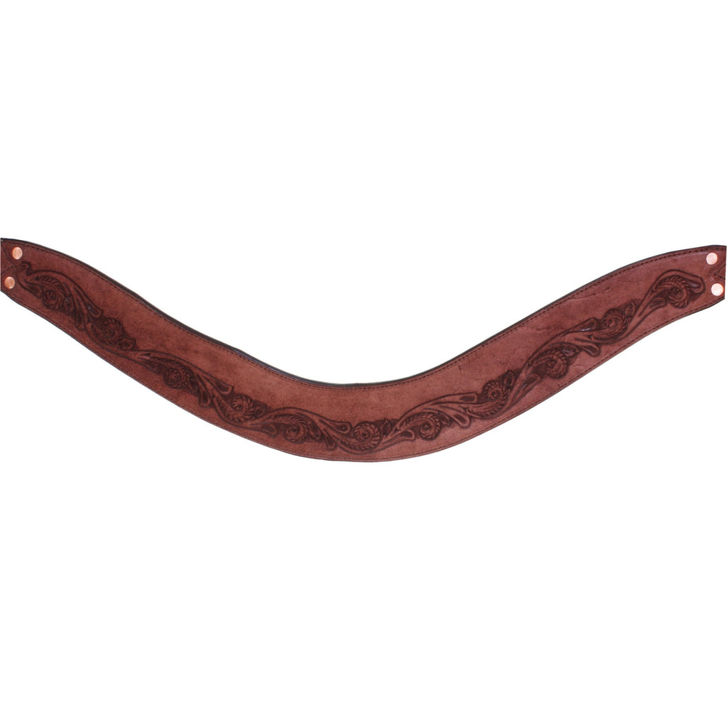 BC726 - Brown Rough Out Breast Collar - Double J Saddlery
