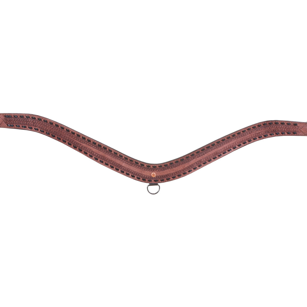 BC750A - Brown Rough Out Breast Collar - Double J Saddlery