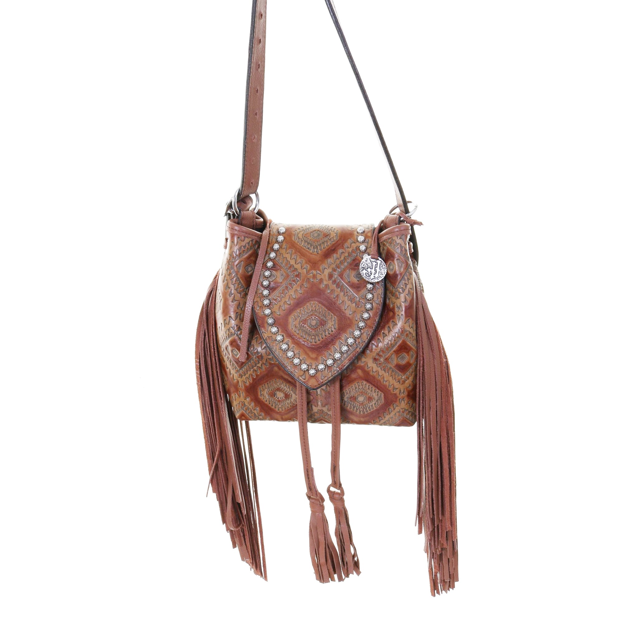 BP10 - Burnt Aztec convertible handbag - Double J Saddlery