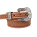 BS534 - Silver Engraved Rope Edge Buckle Set - Double J Saddlery