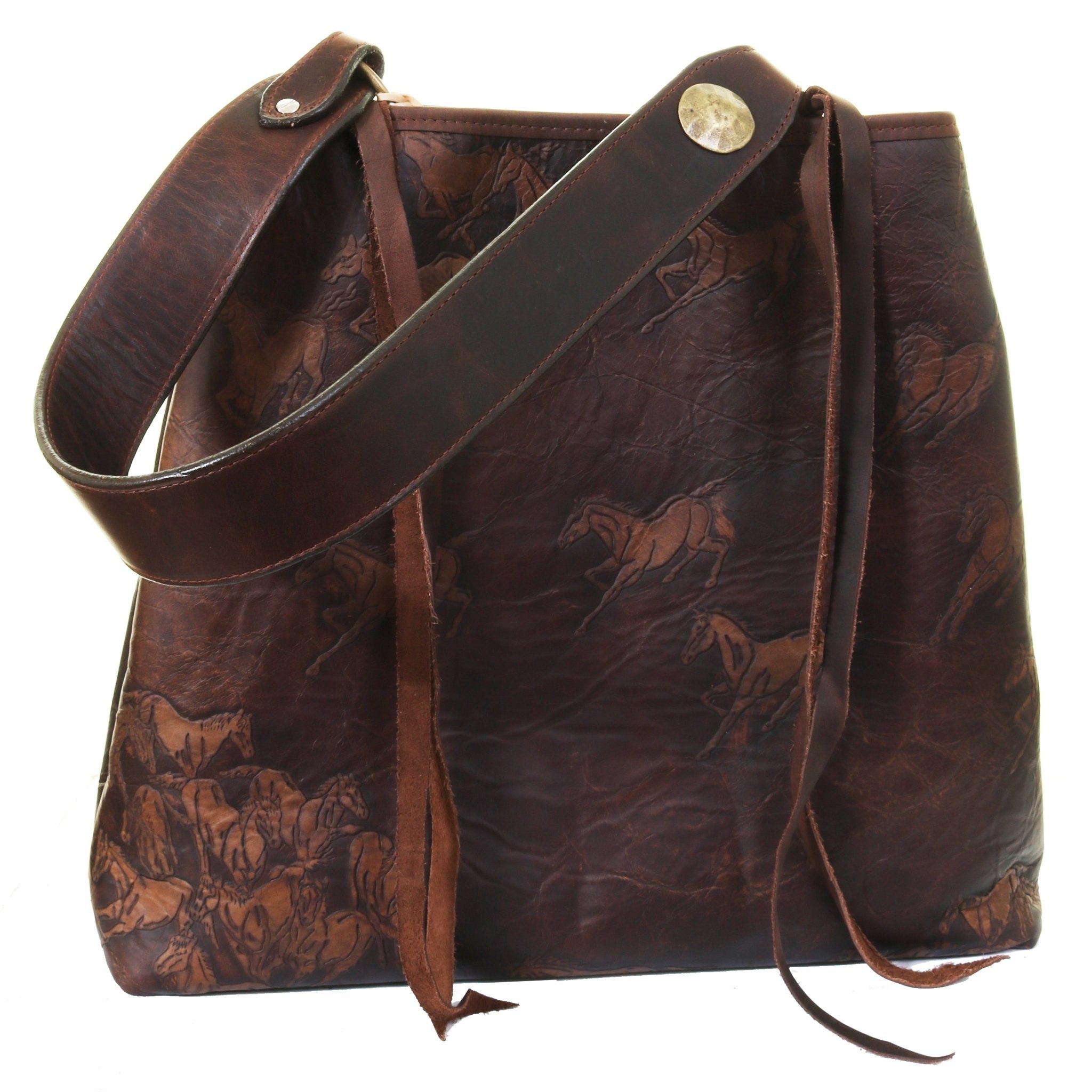 BT161 - Running Horses Big Tote - Double J Saddlery