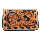 BUS102 - Rose Tooled Business Card Holder - Double J Saddlery