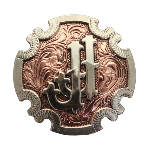 C1614 - Copper & Silver JJ Concho - Double J Saddlery