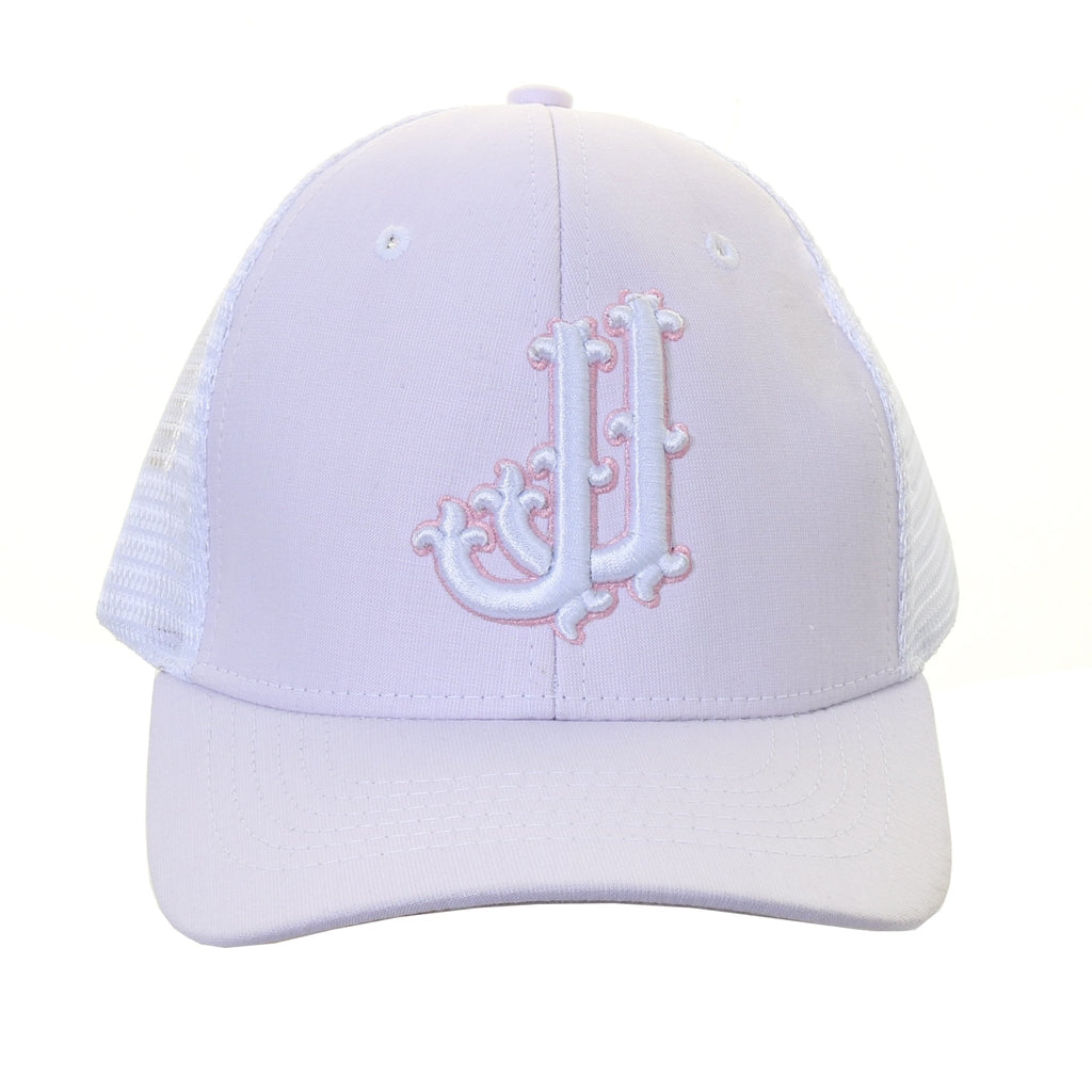 CAP86 - Light Pink and White Cap - Double J Saddlery