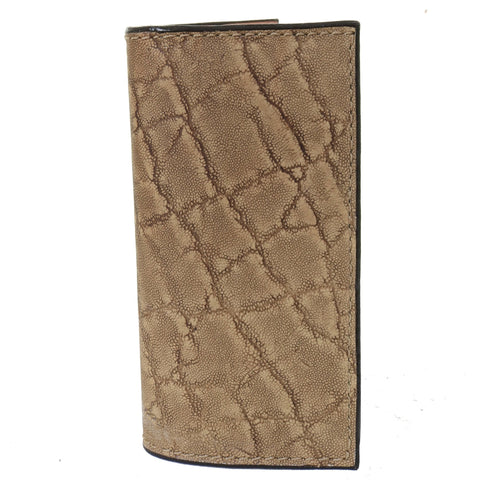 CB56 - Sand Elephant Print Checkbook Wallet - Double J Saddlery