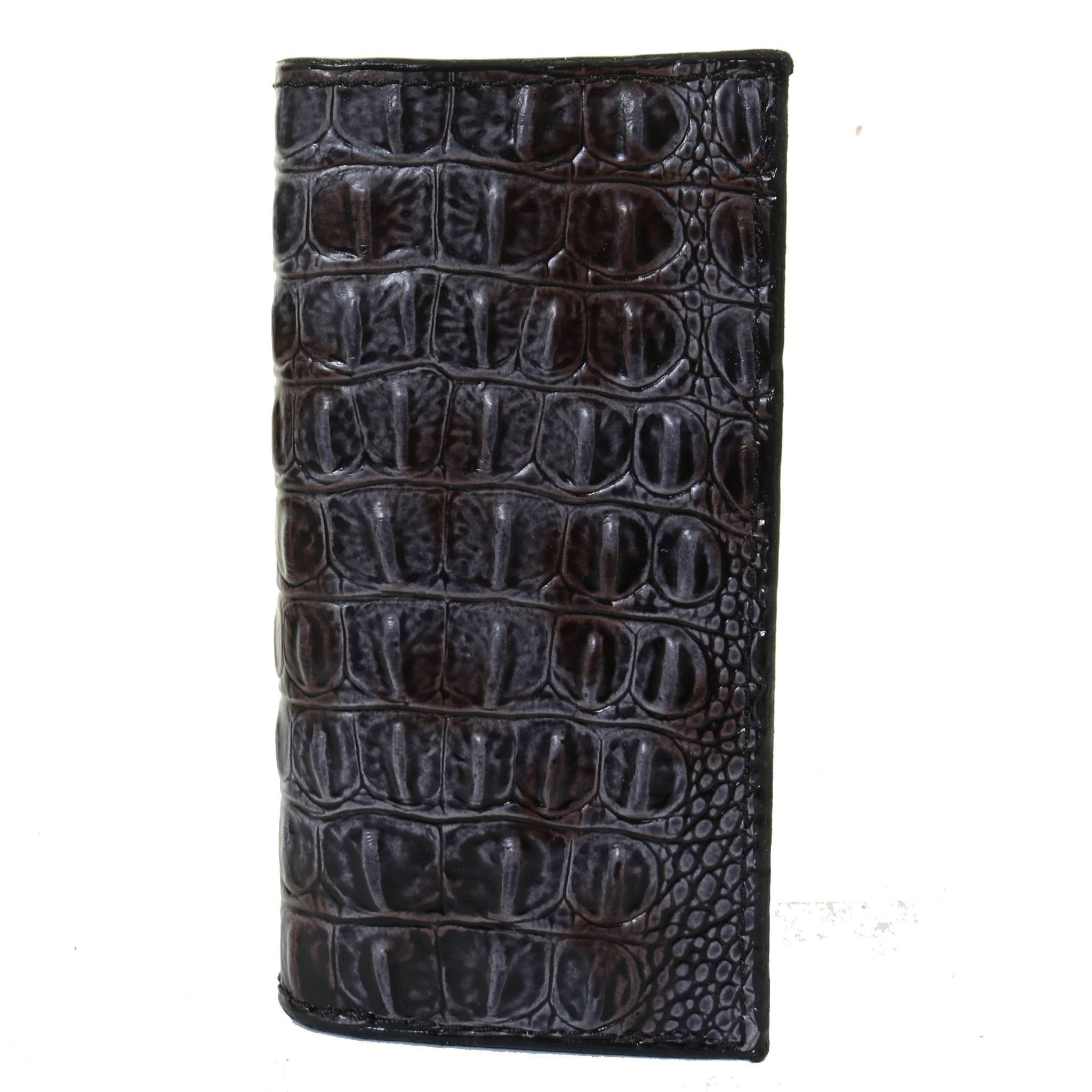 CB62 - Zebra King Croco Print Checkbook Wallet - Double J