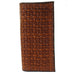 CB64 - Cognac Milano Weave Checkbook Wallet - Double J Saddlery