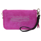 CO227 - Hot Pink Suede Clutch Organizer - Double J Saddlery