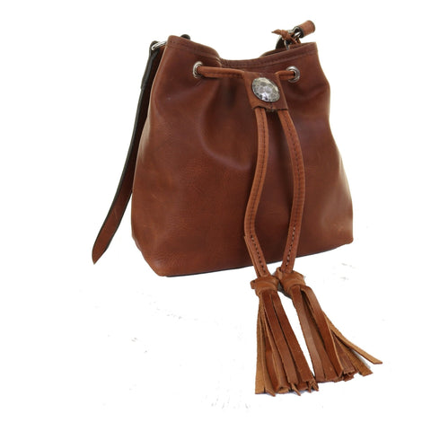 DP15 - Brandy Pull Up Drawstring Pouch Purse - Double J Saddlery