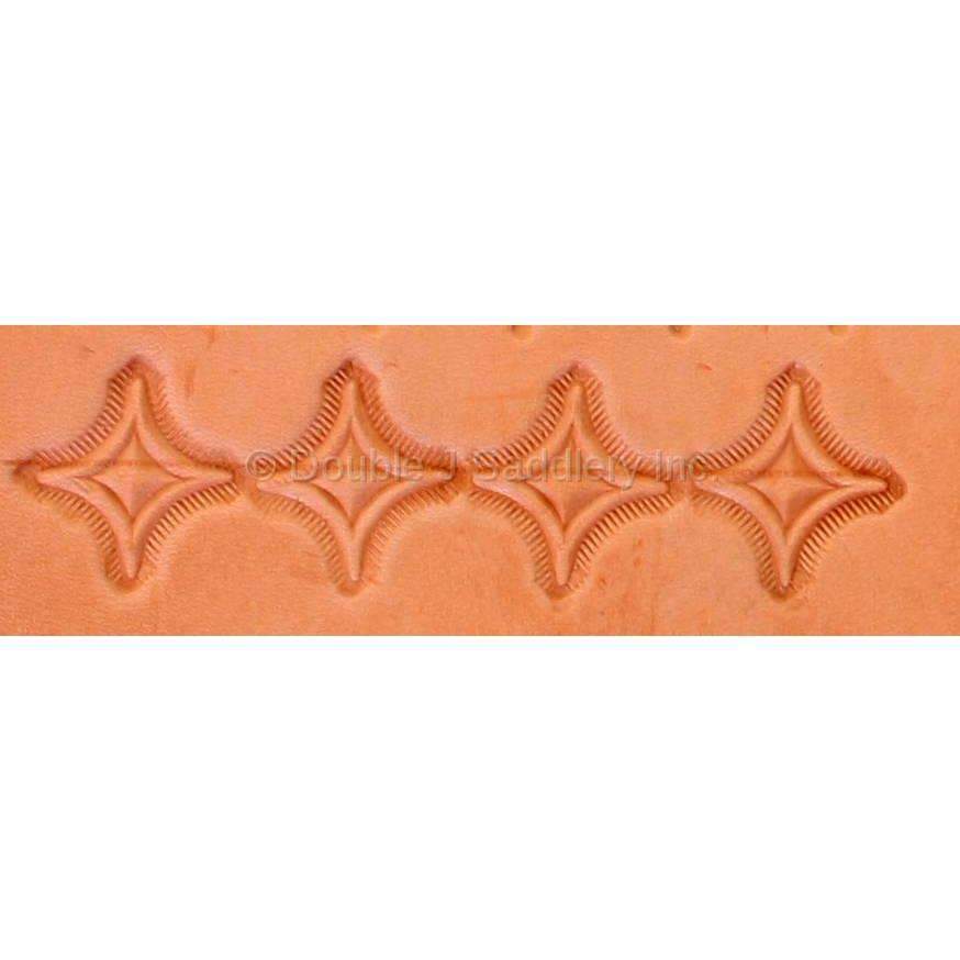 Fuzzy Star Border Tooling - Double J Saddlery