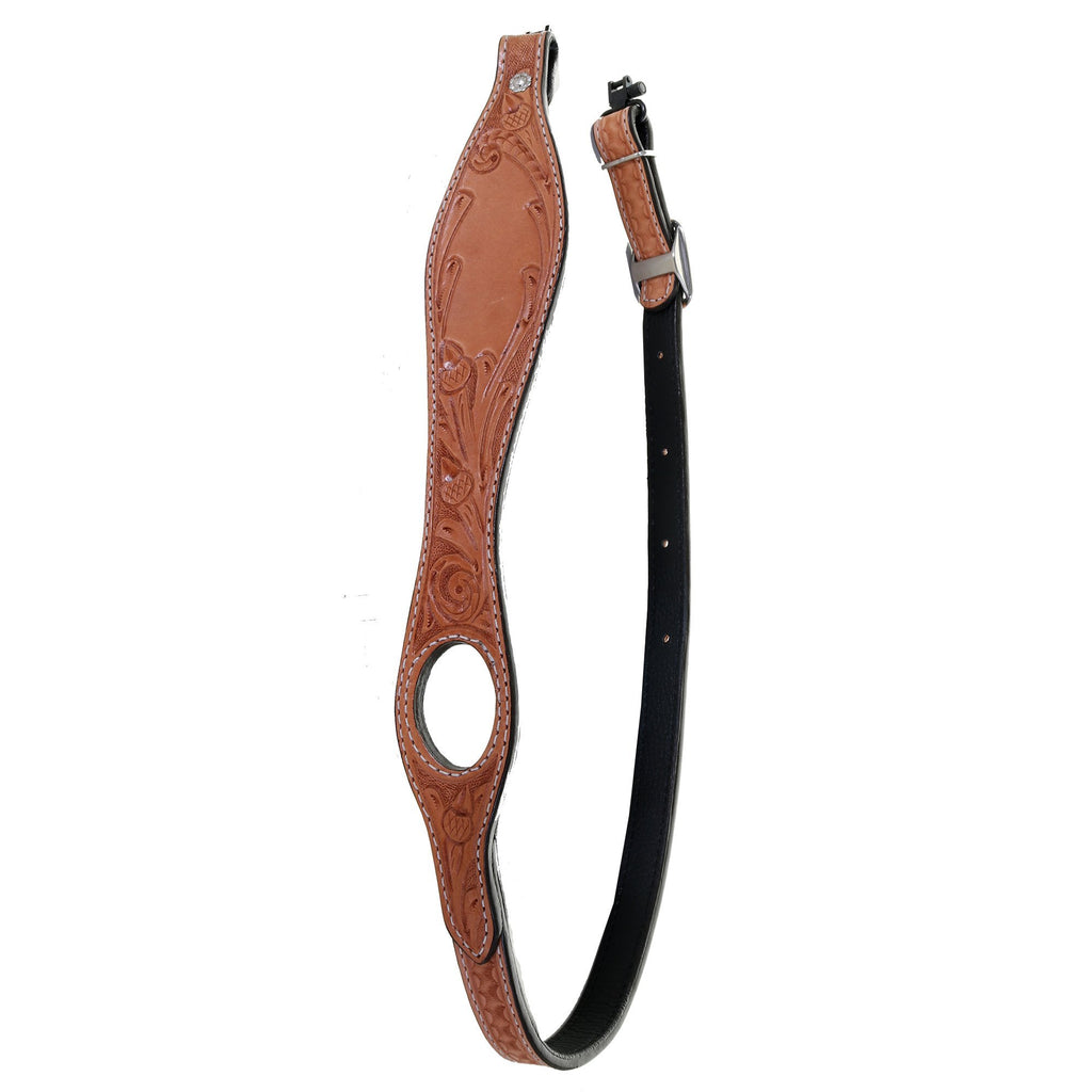 GS10 - Natural Hand-Tooled Gun Sling - Double J Saddlery