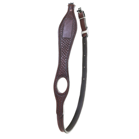 GS12S - Brown Leather Gun Sling - Double J Saddlery