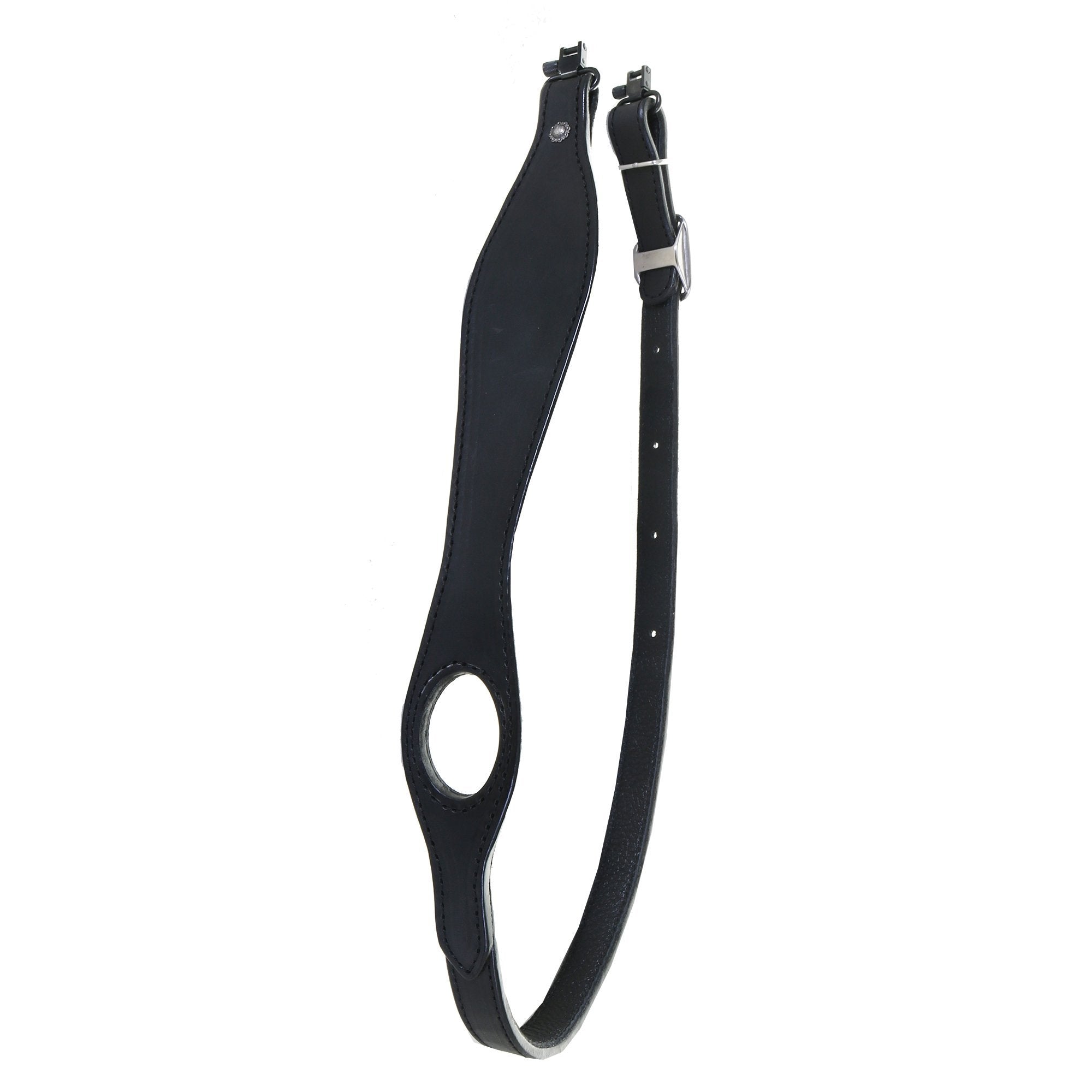 GS22 - Black Leather Gun Sling - Double J Saddlery