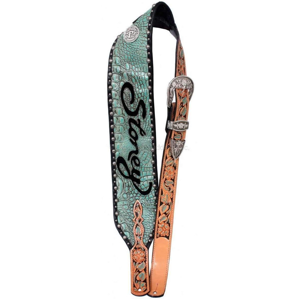 GUITARS09 - Turquoise Gator Guitar Strap - Double J Saddlery