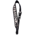 GUITARS23 - Zebra Cowhide Leather Guitar Strap - Double J Saddlery