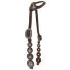 H027C - Brown Scalloped Single Ear Headstall - Double J Saddlery