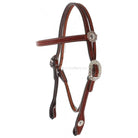 H1126 - Chestnut Leather Headstall - Double J Saddlery