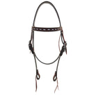 H1246 - Brown Roughout Headstall - Double J Saddlery