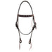 H1246 - Brown Roughout Headstall - Double J Saddlery