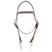 H1254 - Brown Roughout Headstall - Double J Saddlery
