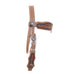 H1263 - Natural Leather Browband Headstall - Double J Saddlery