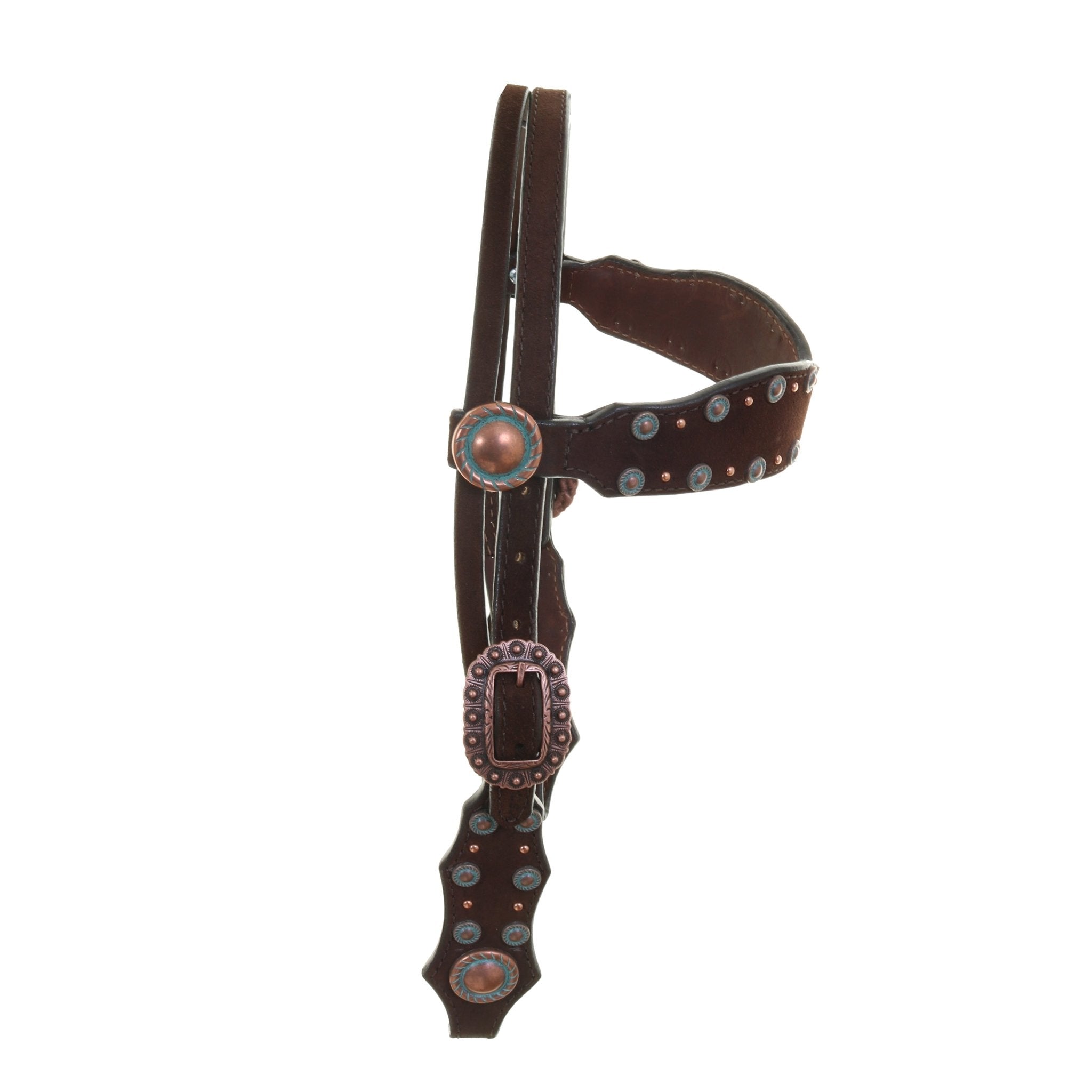 H1269 - Brown Rough out Headstall - Double J Saddlery