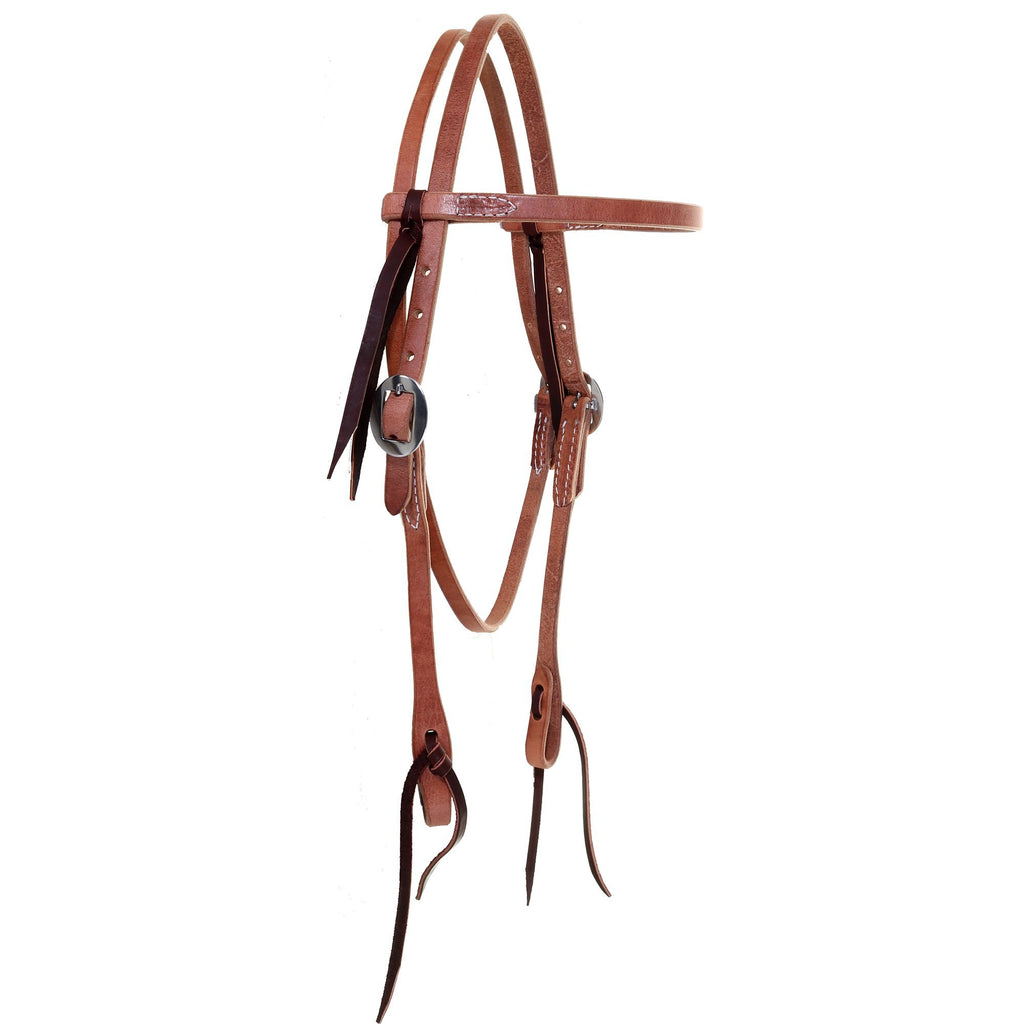 H222 - Harness Leather Headstall - Double J Saddlery