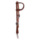 H797C - FAST SHIP Chestnut Rough Out Single Ear Headstall - Double J Saddlery