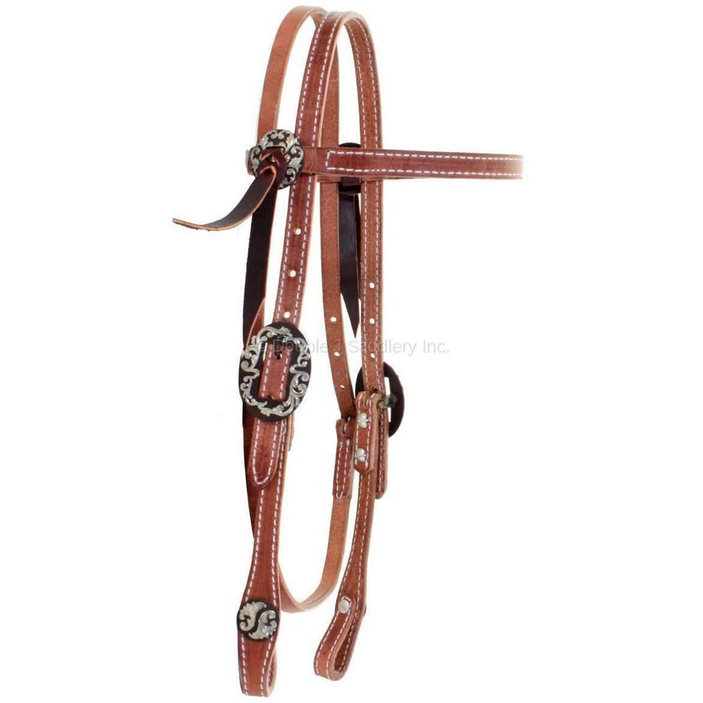 H909 - Harness Leather Headstall - Double J Saddlery
