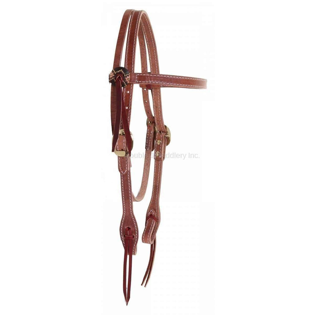 H954 - Harness Leather Headstall - Double J Saddlery