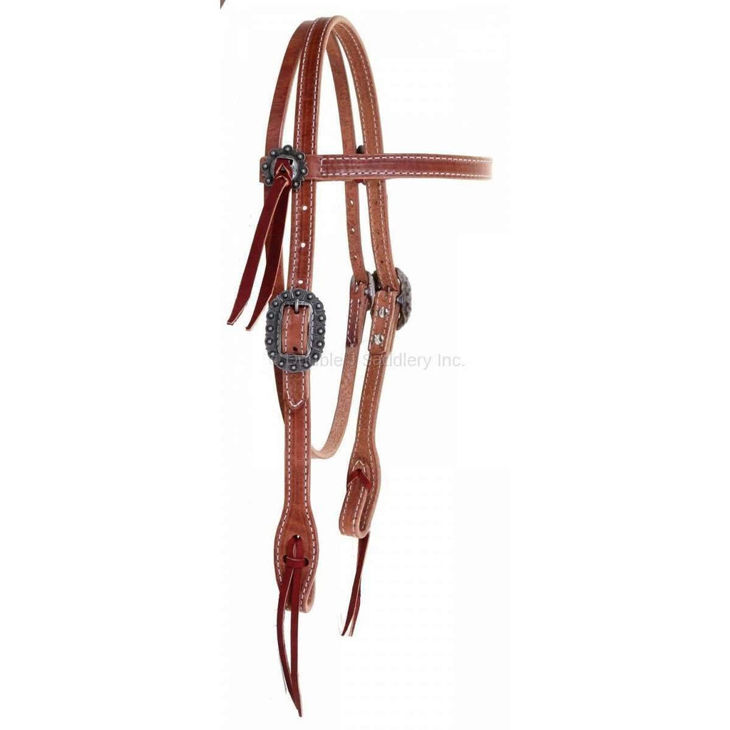 H955 - Harness Leather Headstall - Double J Saddlery