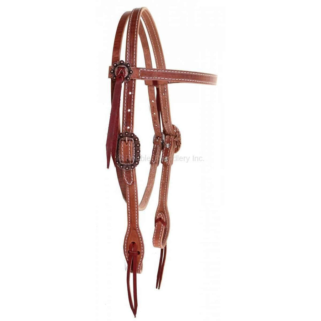 H955A - Harness Leather Headstall - Double J Saddlery