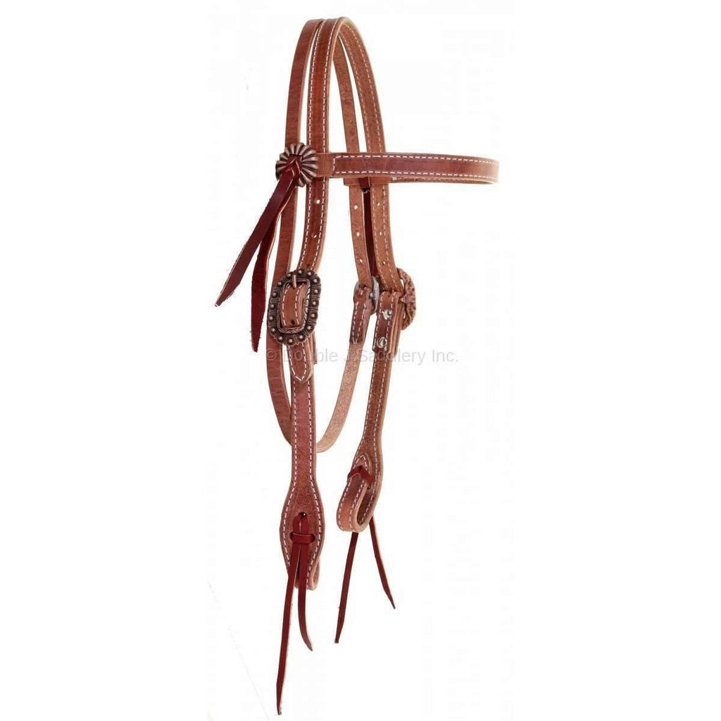 H956A - Harness Leather Headstall - Double J Saddlery