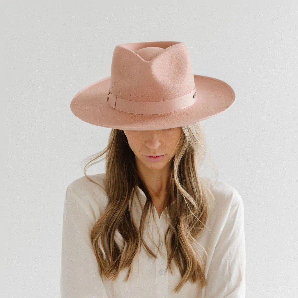 HAT19 - The Monroe Rancher - Dusty Pink - Double J Saddlery
