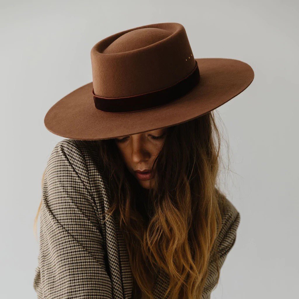 HAT29 - The Linden - Boater - Dark Oak - Double J Saddlery